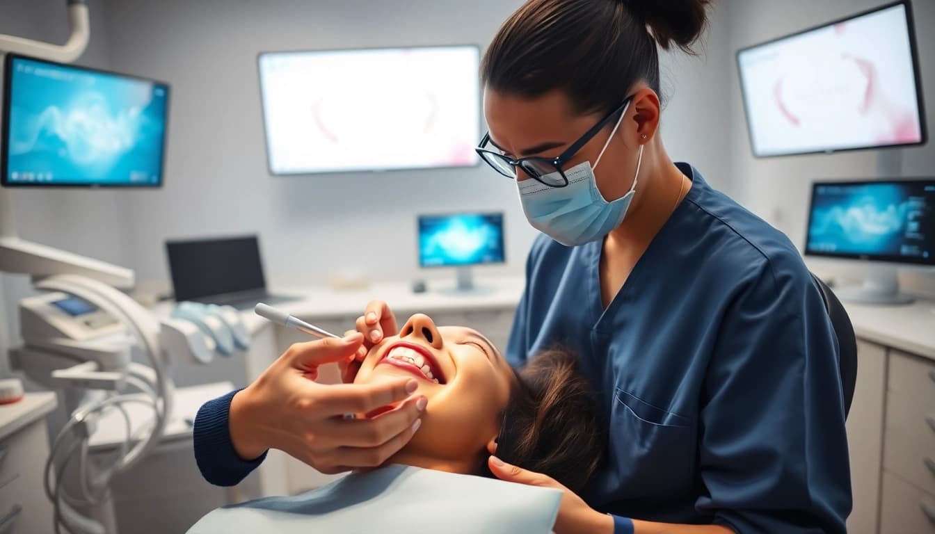 Orthodontics consultation with an expert in a modern clinic showcasing trust and professionalism.