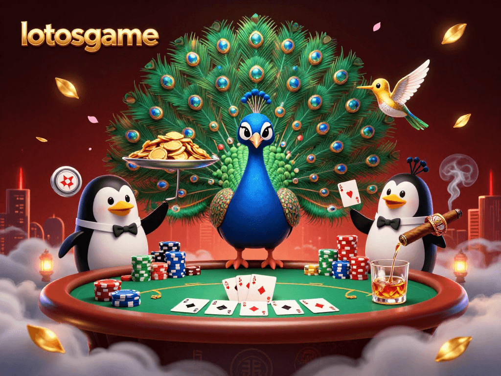 Experience thrilling gameplay at lotosgame with vibrant characters and poker elements.