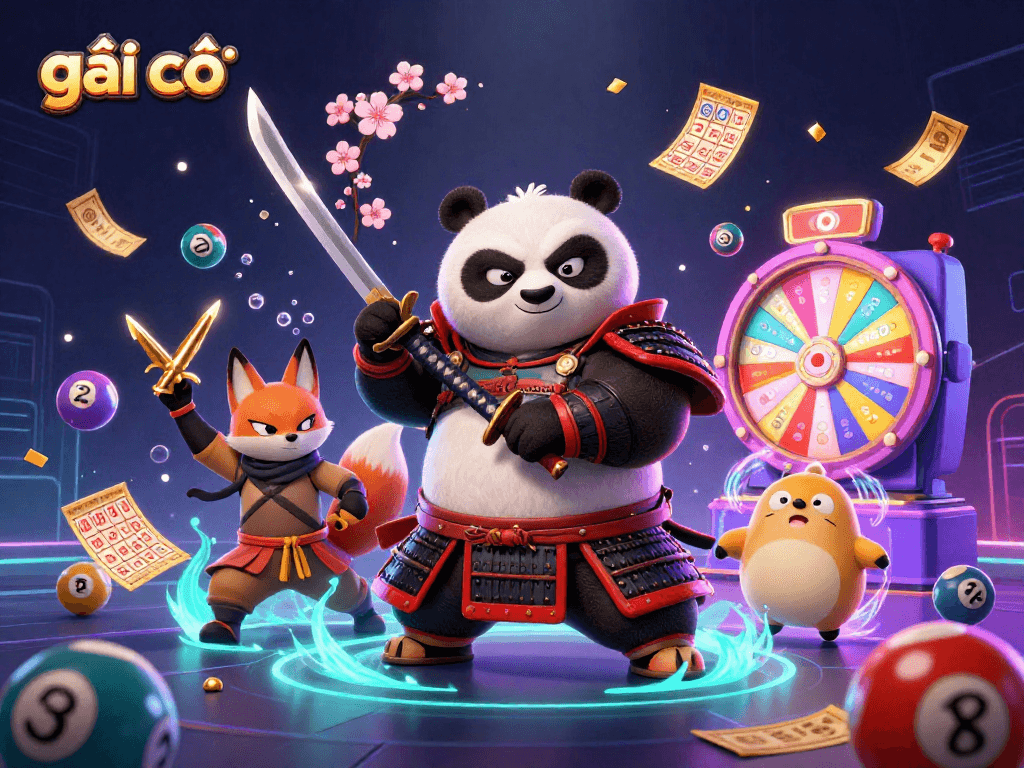 Gái gọi tham gia trò chơi xổ số với những quả bóng nhảy lên đầy màu sắc