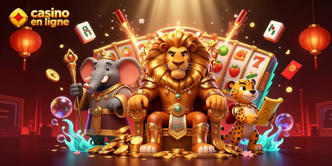 Décrochez des gains au casino en ligne avec le roi lion, l'éléphant et le guépard !