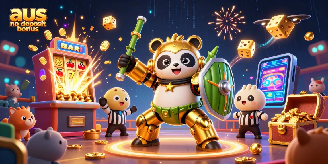 Experience the excitement of the aus no deposit bonus with dynamic 3D casino characters in action.