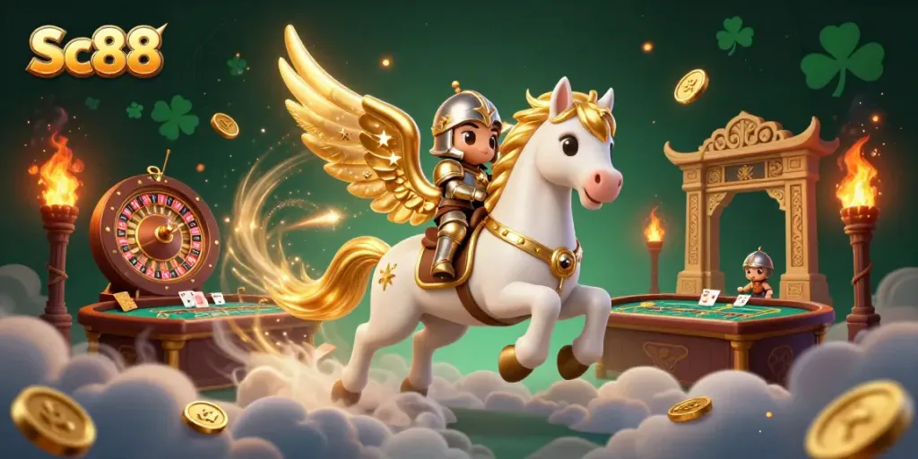 Engage with Sc88's live casino experience featuring thrilling gaming elements and vibrant characters.