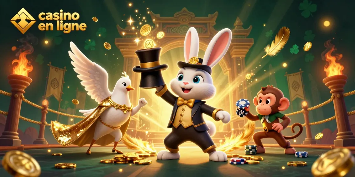 Jouer à des jeux captivants dans un casino en ligne avec des éléments de magie et d'aventure.