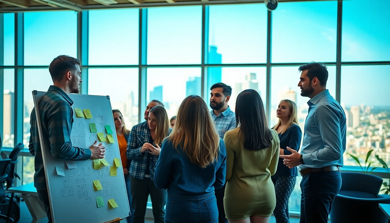 Entrepreneurs collaborating in a startup environment focused on startups launching new products with energy and creativity.