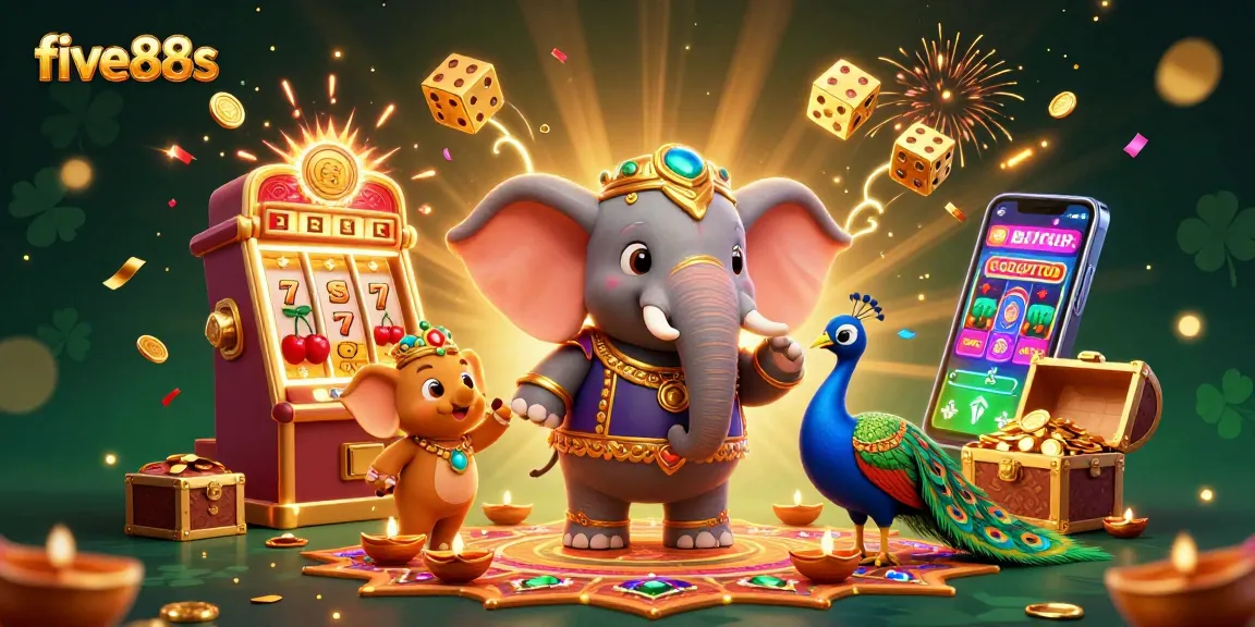 Experience five88s with vibrant slot game visuals and dynamic gambling elements.