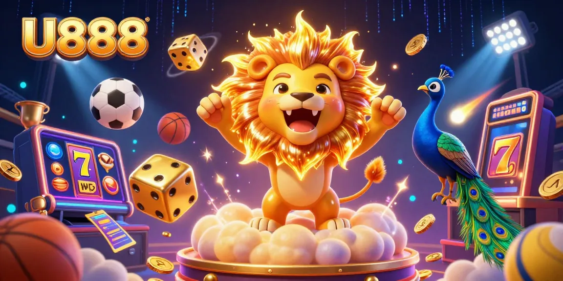 Experience thrilling gameplay with U888's vibrant slot machines and dynamic gaming characters.