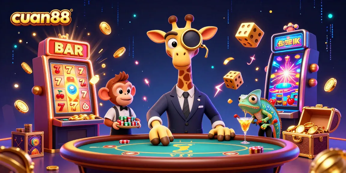 Gambarkan cuan88 saat pengunjung bermain di kasino dengan suasana meriah dan kemenangan jackpot.