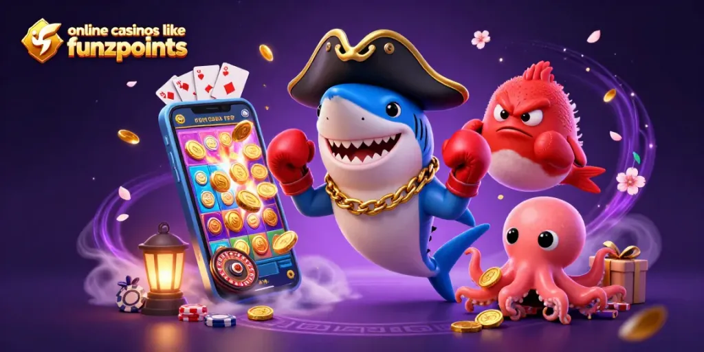 Experience the excitement of online casinos like funzpoints with thrilling colorful 3D casino characters.