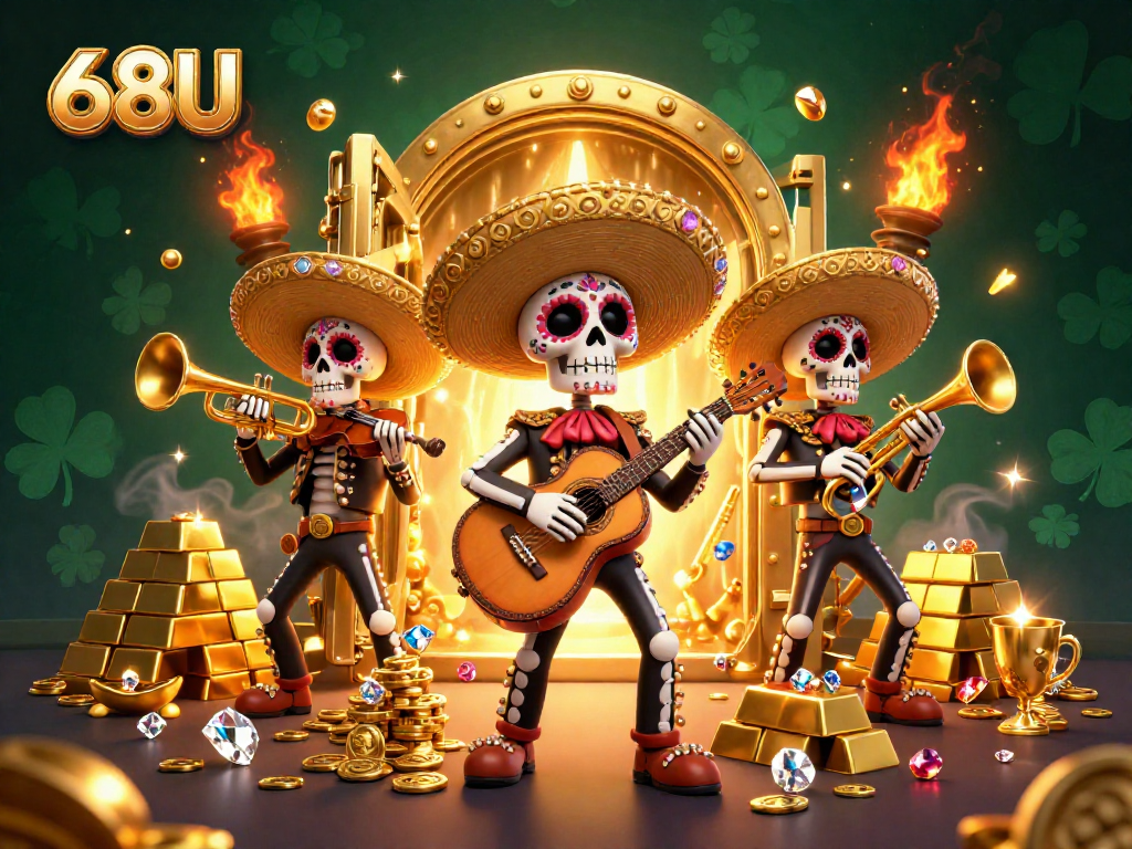 Embarque na diversão do 68U com os esqueletos coloridos da festa de Dia de los Mortos!