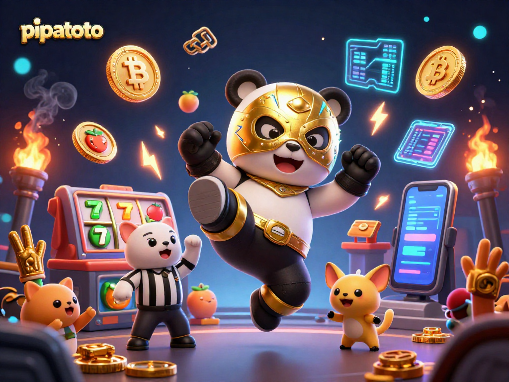 Pipatoto offers fast online gaming with dynamic scenes featuring vibrant slots and crypto elements.