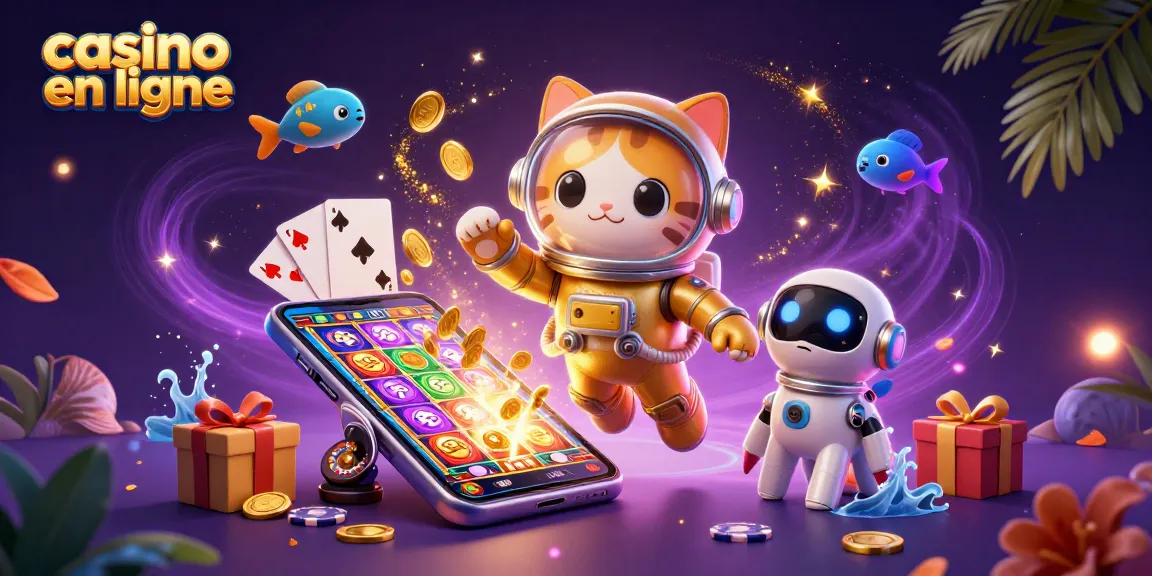 Découvrez les jeux passionnants de casino en ligne avec l'astronaute et son compagnon robot.