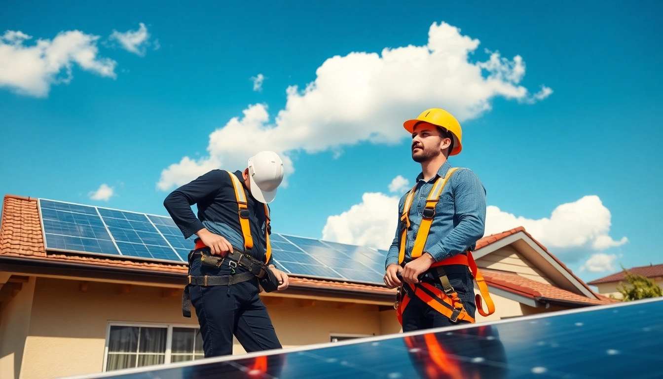 Expert performing solar maintenance New Jersey, showcasing professional service on solar panels.