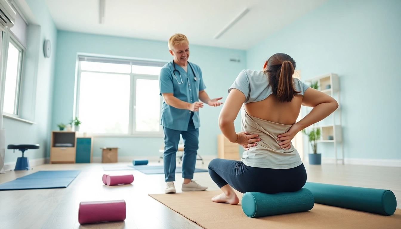 Assist a patient experiencing lower back pain with effective treatment techniques.