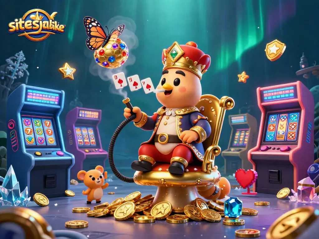 Engage with the vibrant designs of siteslikemystake showcasing 3D casino elements with unique characters.