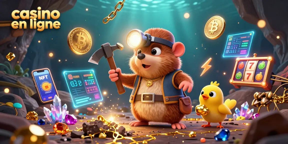 Visitez le casino en ligne avec un mole chercheur de trésor et des gains scintillants.