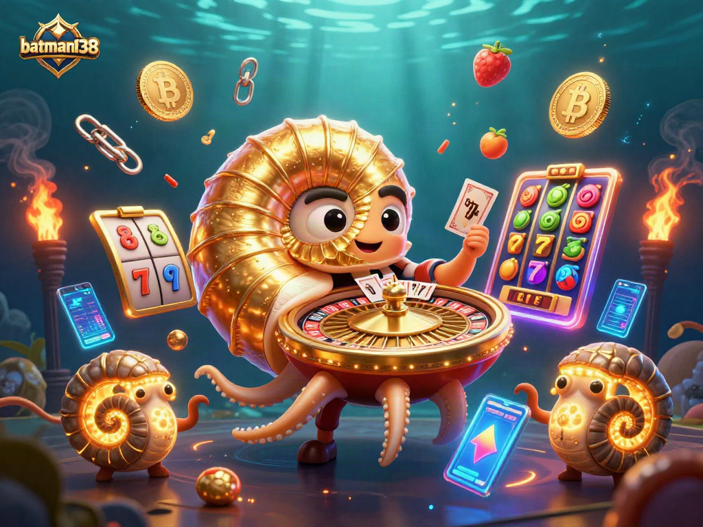 Experience winning with batman138 in a vibrant casino scene complete with glowing slot reels.
