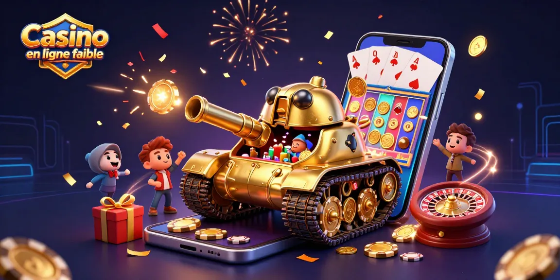 Play and win at Casino en ligne fiable with vibrant 3D elements of games and celebration.