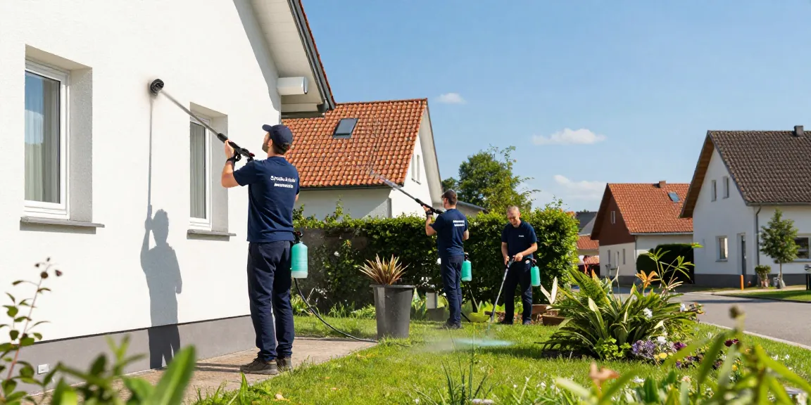 Fassadenreinigung Schloß Holte-Stukenbrock mit professionellem Team, umweltfreundliche Produkte