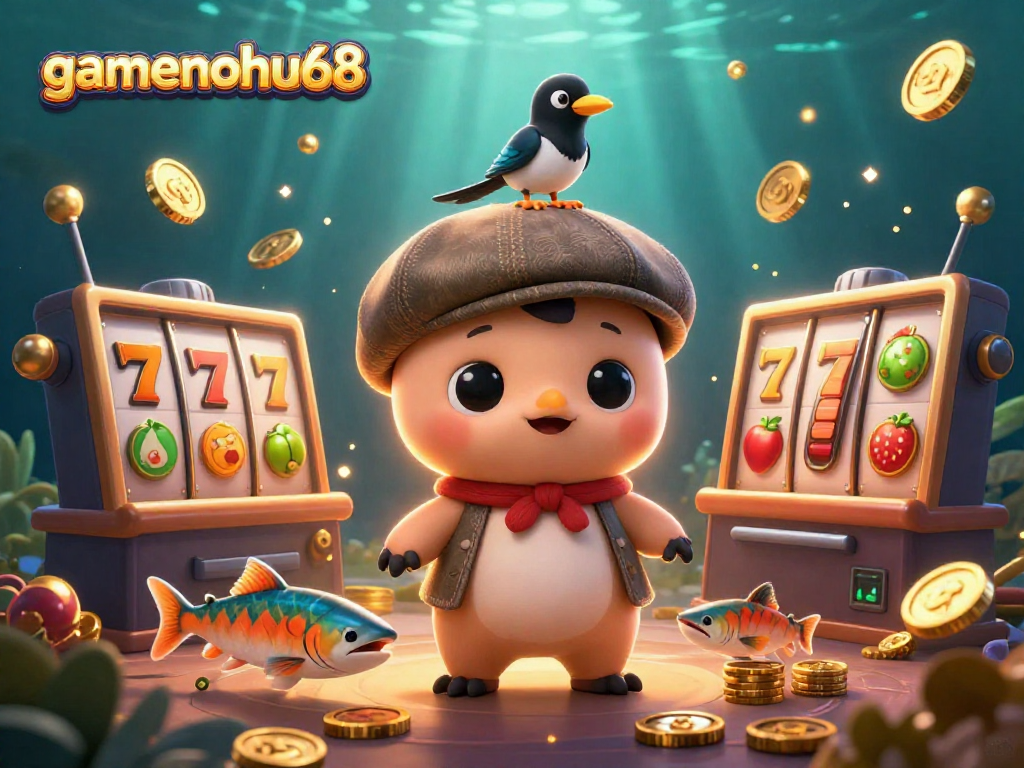 Experience thrilling wins at gamenohu68 with vibrant slot loops and playful characters!