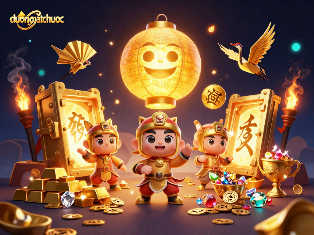 Win big with duongmatchuoc in this vibrant illustration showcasing the excitement of Asian casino adventures.