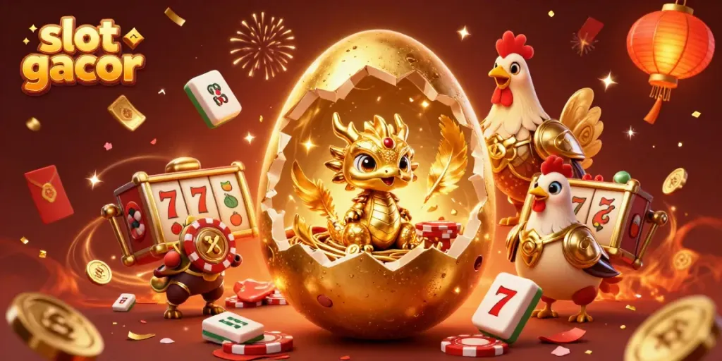 Experience high-stakes excitement with slot gacor dragon jackpot surrounded by golden elements