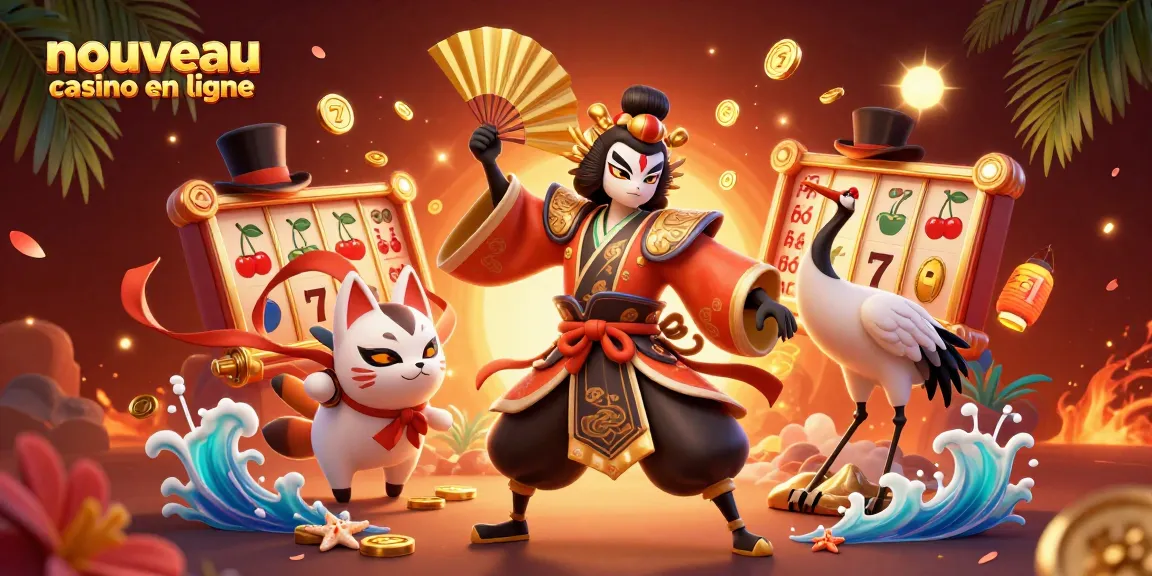 Engagez-vous dans l'univers captivant du nouveau casino en ligne avec des personnages et des éléments de jeu dynamiques.