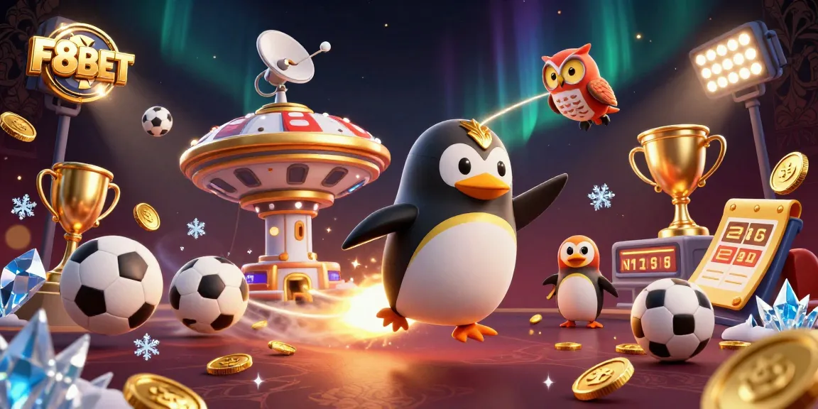 Win exciting rewards with F8BET as the golden penguin flies to the ultimate casino adventure!