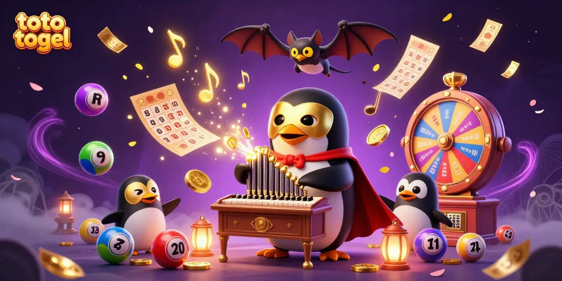 Engage in the thrill of toto togel with a 3D parade of animated characters and vibrant gambling elements.
