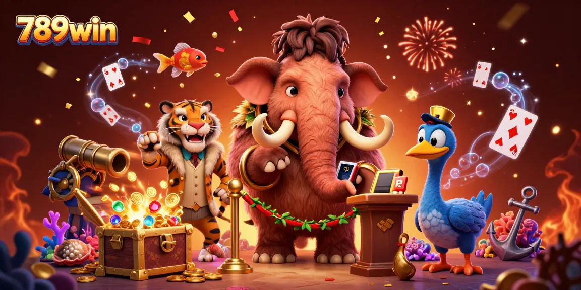 Engage in thrilling gambling activities at 789win with vibrant characters and rich casino visuals.
