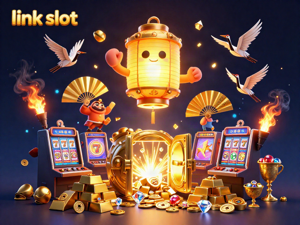 Engage with exciting link slot games featuring thrilling symbols and vibrant casino elements.