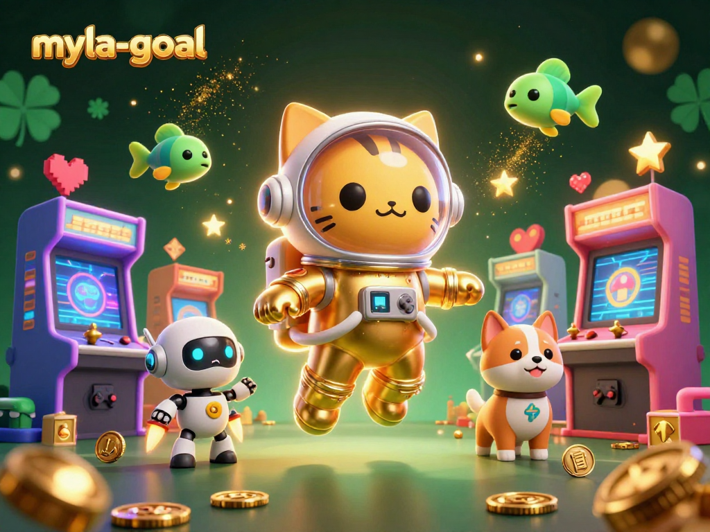 Play innovative games on myla-goal as the space cat explores a spectacular casino realm.