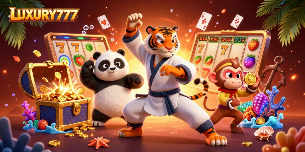 Pemain merasakan LUXURY777 saat menang dengan slot bertema kung fu dan harta karun yang melimpah.