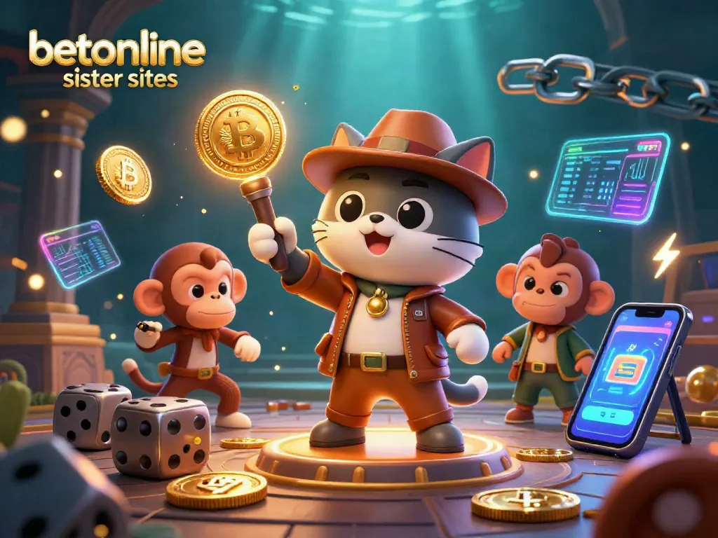 Explore the vibrant world of betonline sister sites with dynamic crypto elements and casino excitement.