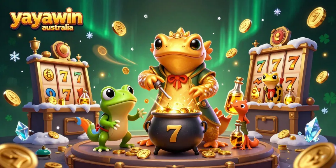 Spin to win at yayawin australia with enticing gold coins and immersive casino elements.