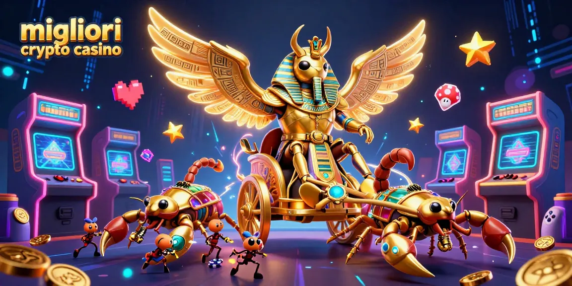 Gioca nei migliori crypto casino con il tesoro di un scarabeo dorato e scorpioni scintillanti.