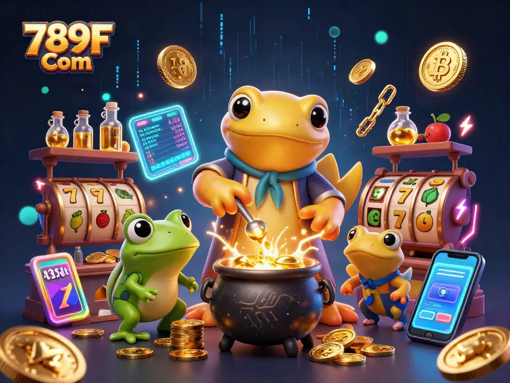 Experience the magic of gaming at 789F Com with this dynamic casino illustration.