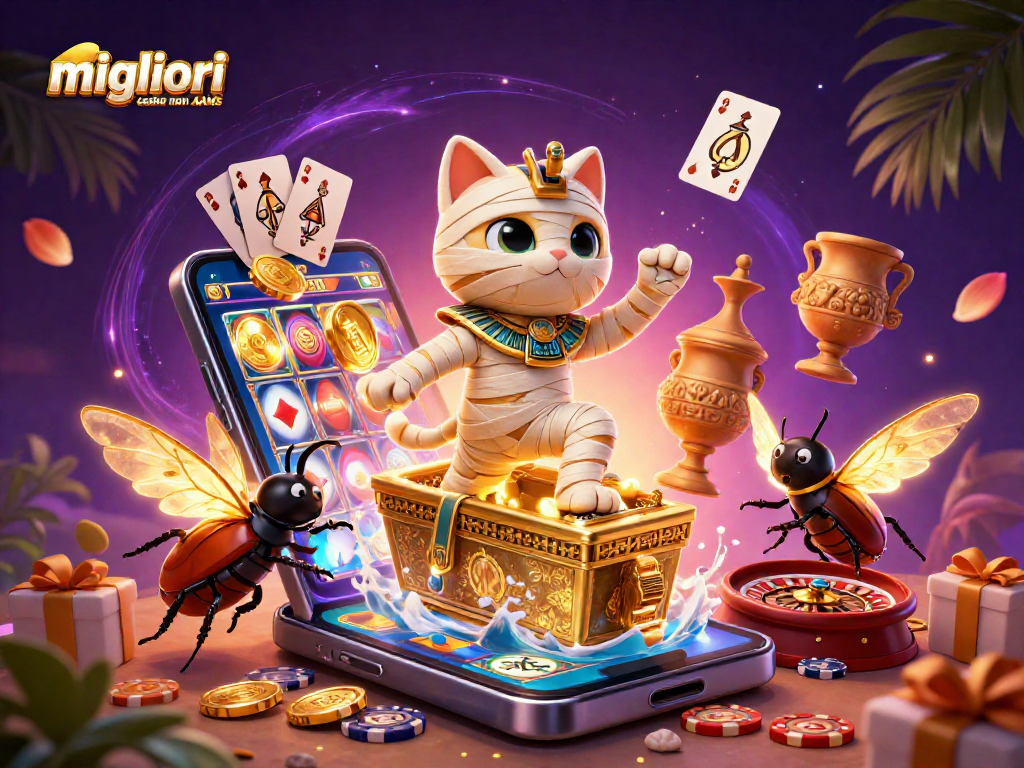 Vincere nei migliori casino non AAMS con un mummia 3D e simboli di gioco che esplodono
