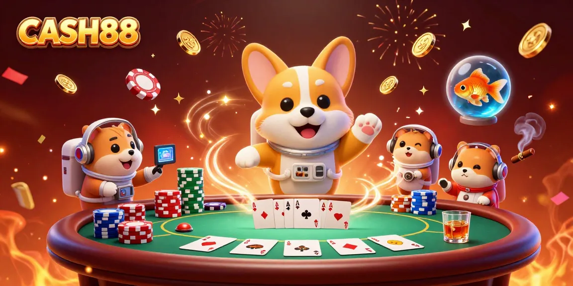 CASH88 launches exciting gameplay with 3D cartoon characters in an animated casino environment.