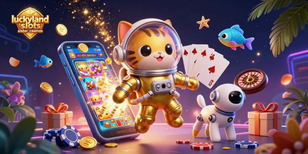 Experience gaming thrills with luckyland slots sister casinos, featuring vibrant slot action and engaging gameplay.