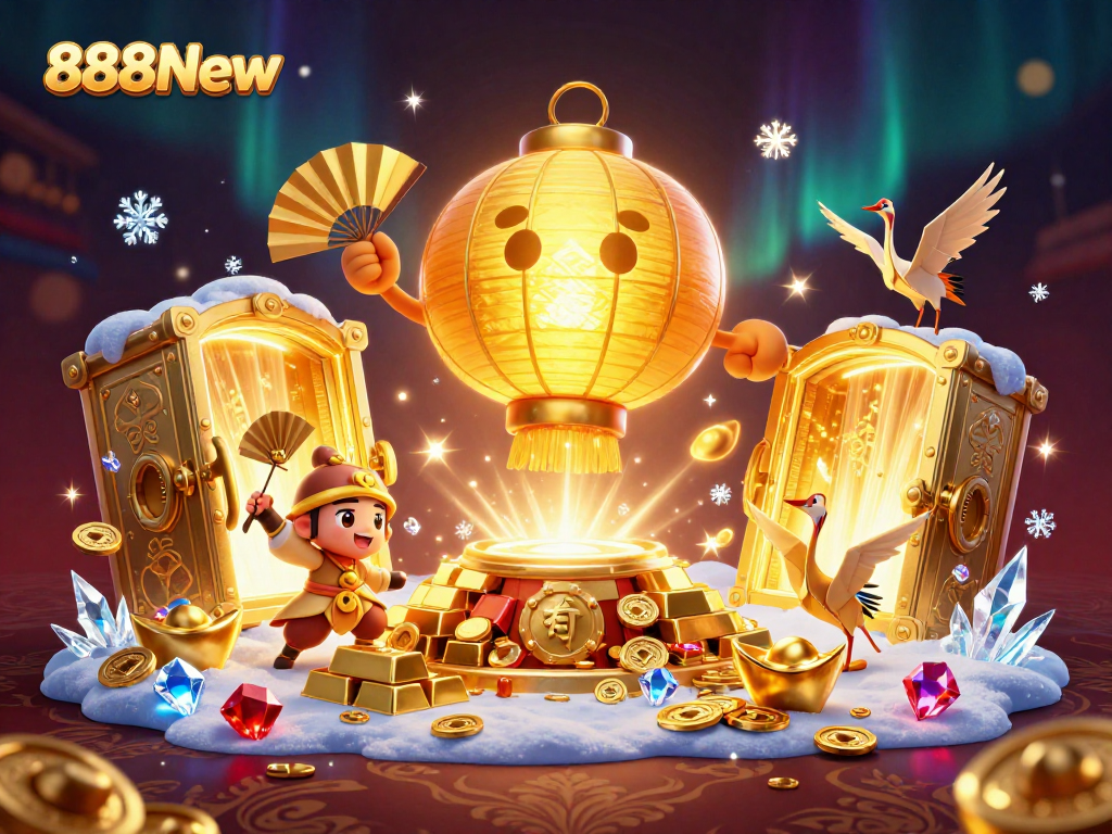 Win big with 888New as the golden lantern spirit guides you through a vibrant casino adventure full of treasures.