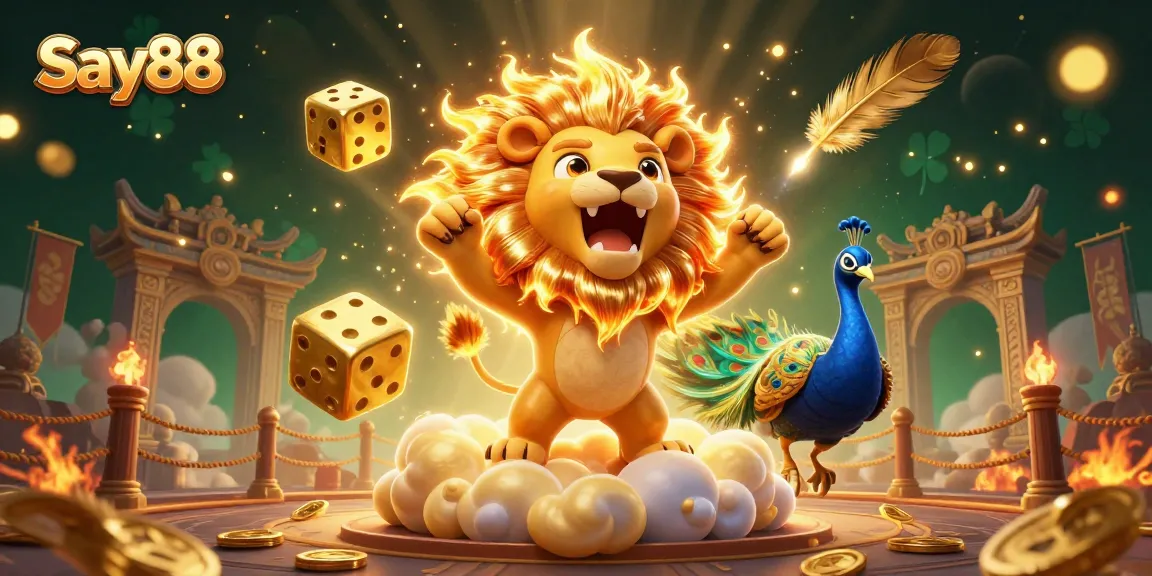 Experience thrilling gaming action at Say88 with dynamic casino elements and characters.