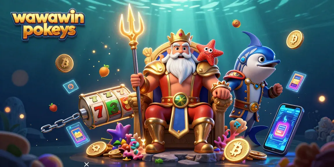 Experience thrilling wawawin pokies action with vibrant 3D characters and casino elements.
