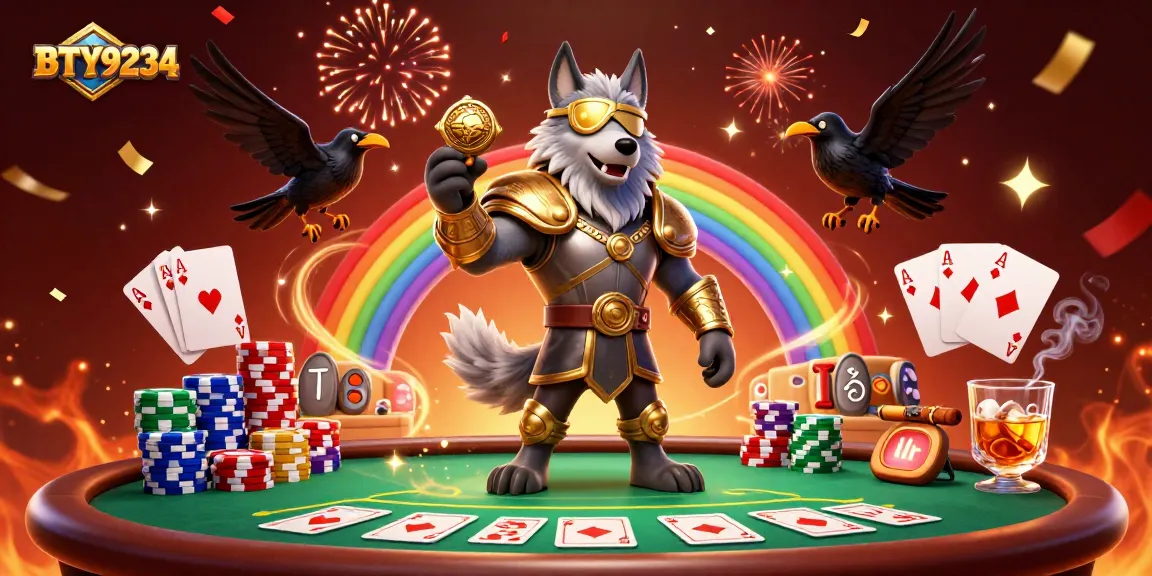 Engage with the excitement of BTY9234 in this 3D casino scene featuring Norse mythology elements.