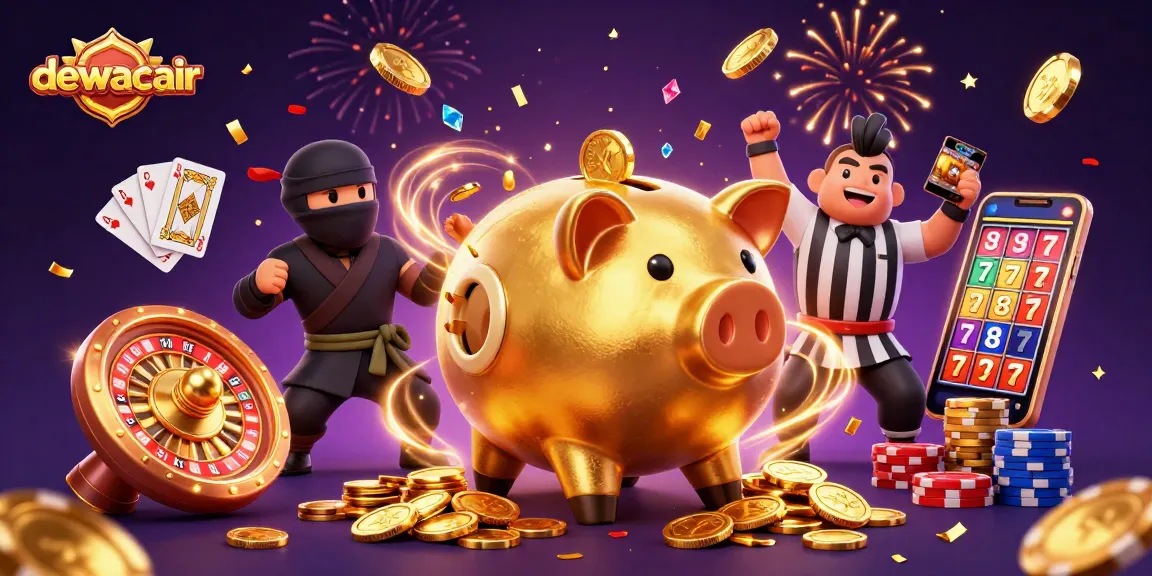 Experience winning moments at dewacair with vibrant casino themed dynamics, featuring animated characters and rich visuals.