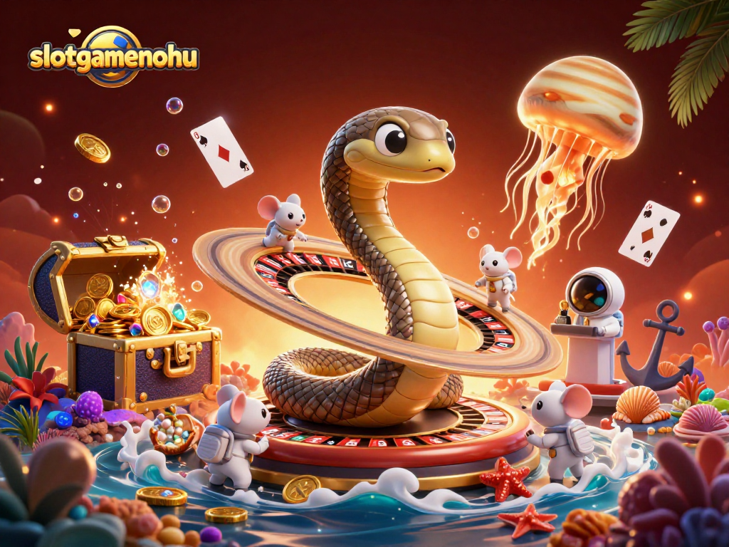 Engage in the thrilling world of slotgamenohu as cartoon cosmonauts bet among sparkling treasures.
