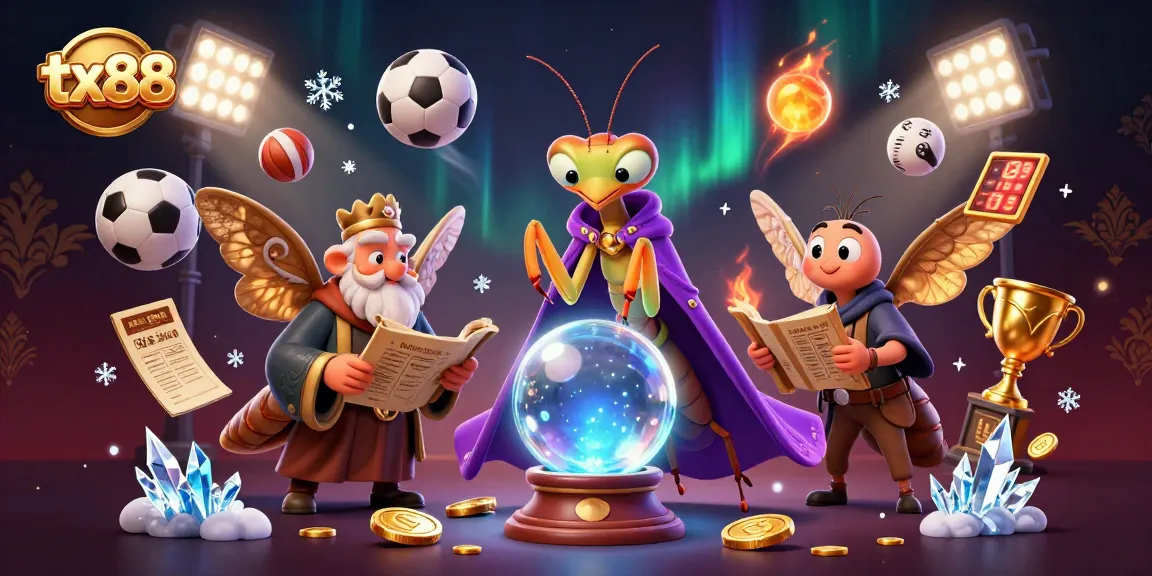 tx88 showcases an energetic scene with a fortune teller and sporting elements creating excitement.