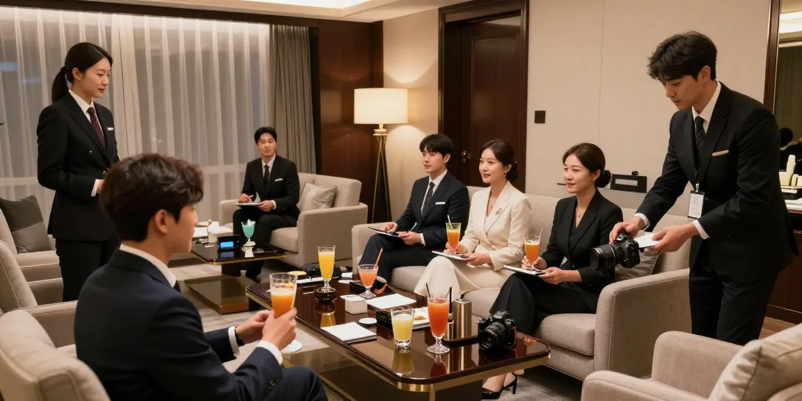 강남 구구단에서 고급스럽고 세련된 룸살롱 경험을 즐기는 모습