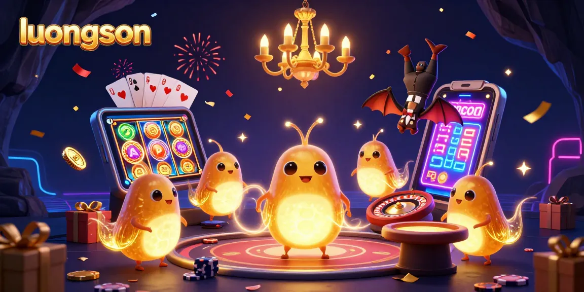 Experience thrilling betting action with luongson's vibrant cave casino scene and engaging game elements.