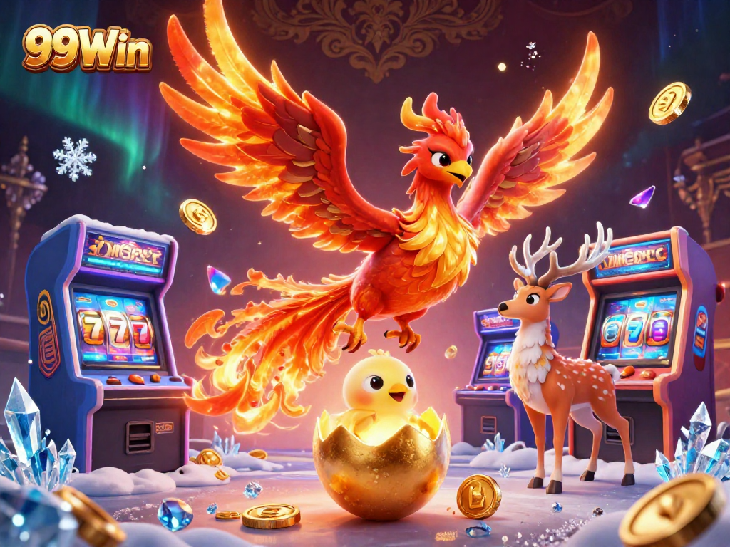 Win big with 99Win's vibrant casino scene featuring amazing 3D elements and dynamics.