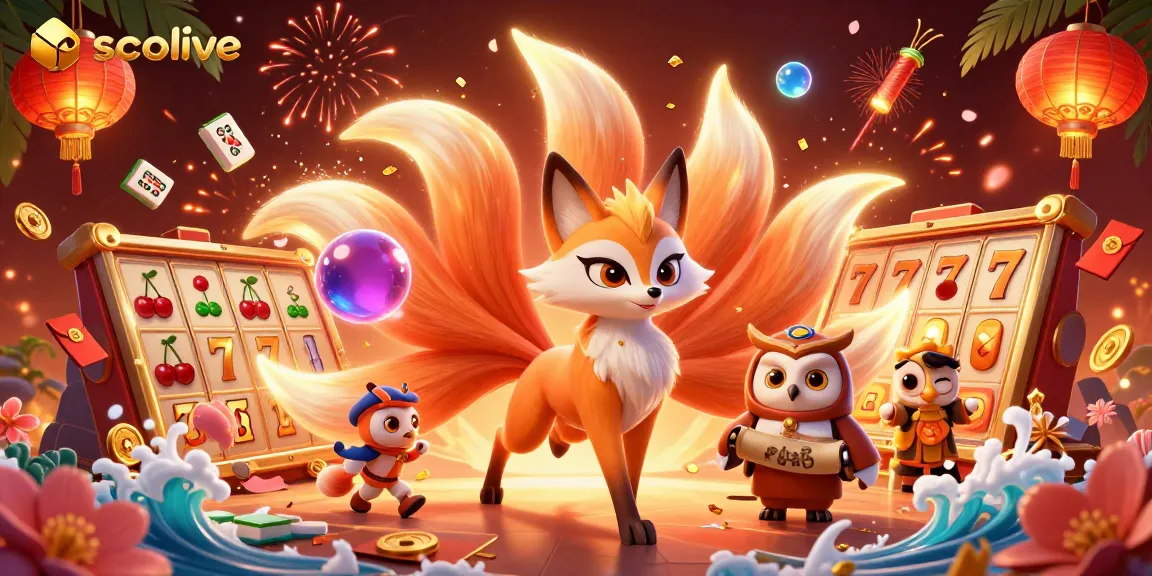 Socolive brings immersive gaming with a vibrant nine-tailed fox and dynamic jackpot elements.
